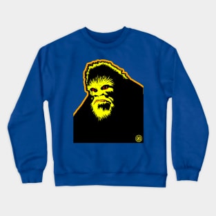 Mad Bigfoot Angry Sasquatch Retro Vintage Bust Cartoon Art Crewneck Sweatshirt